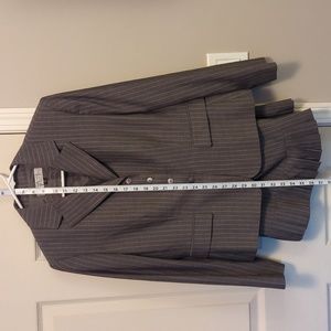 Tahari Pinstripe skirt suit petite